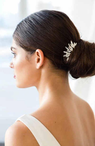 Brides And Hairpins Bria Crystal Hair Comb In Gold