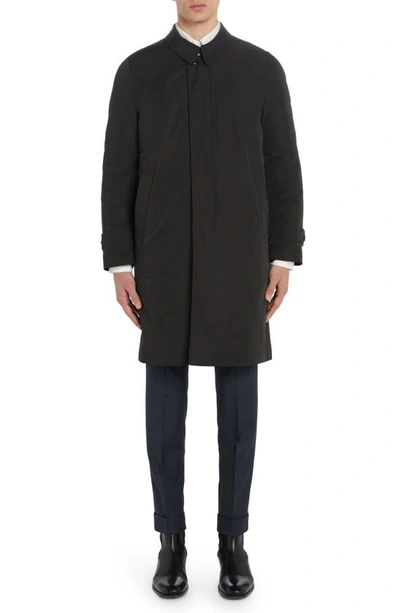 Shop Tom Ford Classic Fit Microfaille Raincoat In Black