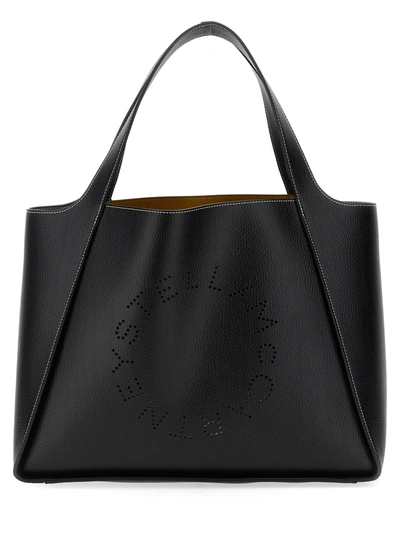 Shop Stella Mccartney Tote Bag With Logo In Nero