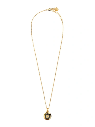 Shop Versace Necklace With Medusa In Oro