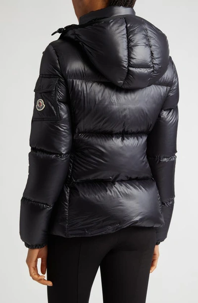 Moncler Fourmine Hooded Quilted Shell Down Jacket In Black