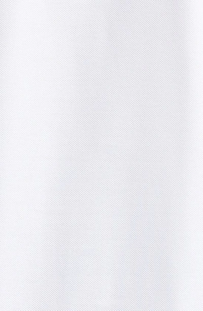 Burberry Check-collar White Polo Shirt With Three-button Placket In White