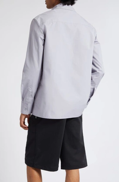 Shop Jil Sander Classic Poplin Button-up Shirt In Aster