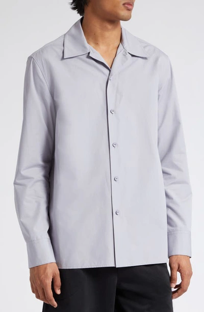 Shop Jil Sander Classic Poplin Button-up Shirt In Aster