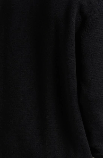 Shop Alexander Mcqueen Intarsia Logo Crewneck Sweater In Black/ Ivory