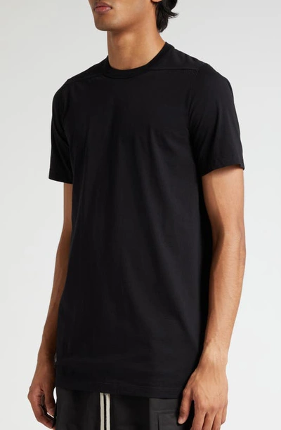 Shop Rick Owens Level T Longline Cotton T-shirt In Black