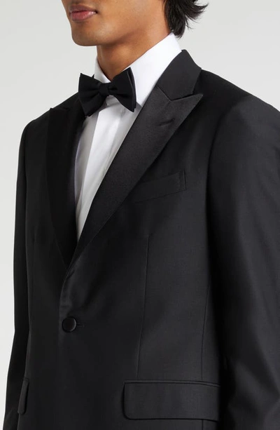 Shop Boglioli Stretch Wool Tuxedo In Black