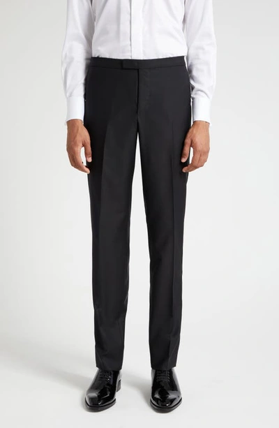 Shop Boglioli Stretch Wool Tuxedo In Black