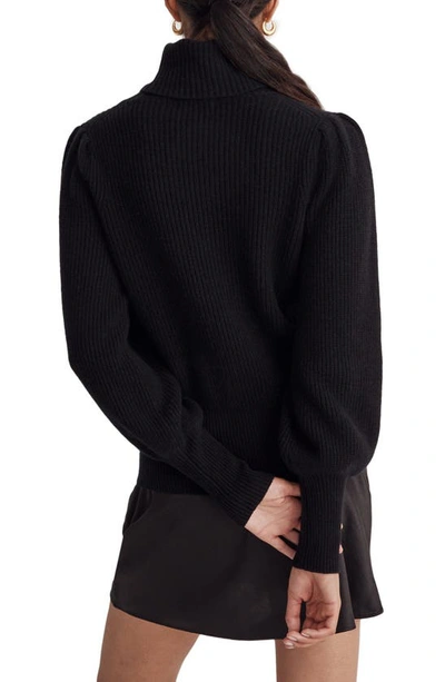 Madewell Winterport Turtleneck Sweater In True Black