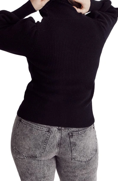 Madewell Winterport Turtleneck Sweater In True Black