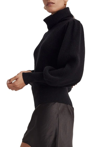 Madewell Winterport Turtleneck Sweater In True Black