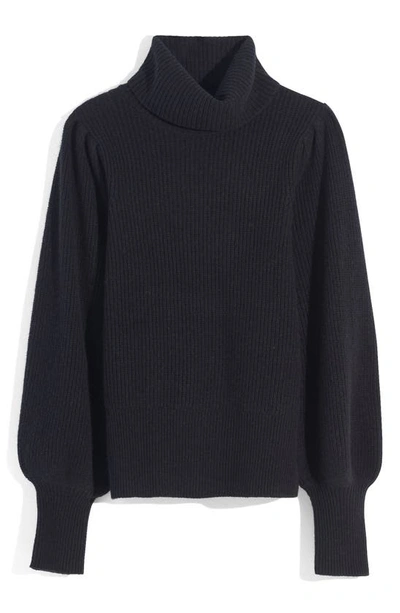 Madewell Winterport Turtleneck Sweater In True Black