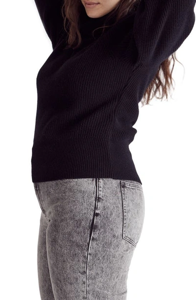 Madewell Winterport Turtleneck Sweater In True Black