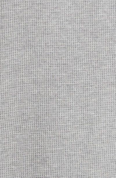 Shop Hugo Boss Boss Waffle Knit Lounge T-shirt In Medium Grey
