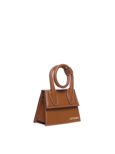Shop Jacquemus Le Chiquito Noeud Bag In Brown