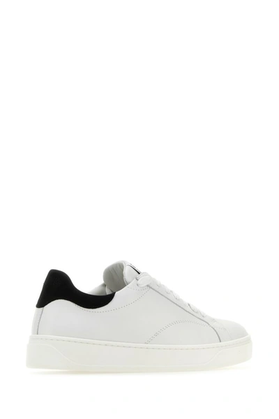 Shop Lanvin Woman White Leather Ddbo Sneakers