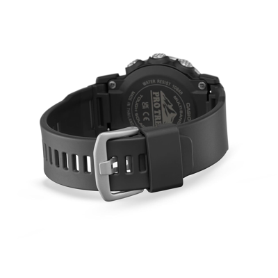 Pre-owned Casio Pro Trek Prw-35-1ajf Climber Line Triple Sensor Radio Solar Watch 44.6mm