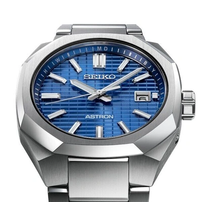 Pre-owned Seiko Astron Sbxy061 Nexter Blue Dial Titanium Radio Solar Men Watch 2023 Japan