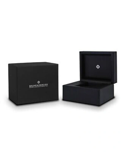 Pre-owned Baume & Mercier Riviera Gmt Automatic Silver Dial Steel Men's Watch 10658