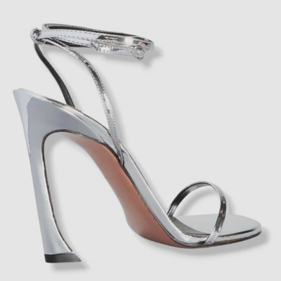 Pre-owned Piferi $695  Women's Silver Fade Strappy Ankle Wrap Sandals Shoes Size Eu 39/us 9