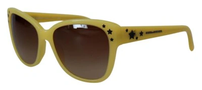 Pre-owned Dolce & Gabbana Dolce&gabbana Dg 4124 Women Yellow Sunglasses Acetate Gradient Casual Eyeglasses In Gray