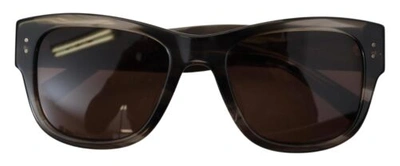 Pre-owned Dolce & Gabbana Dolce&gabbana Dg 338f Women Brown Sunglasses Acetate Solid Gradient Oval Eyewear