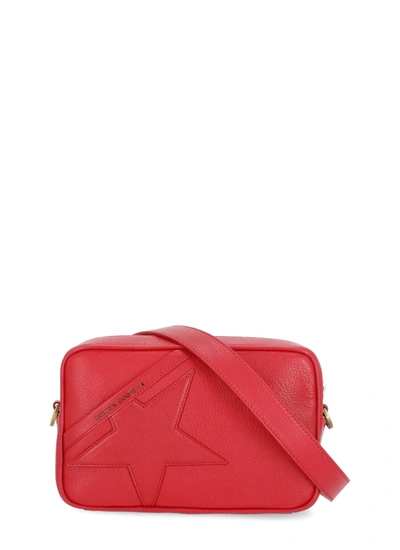 Shop Golden Goose Star Shoulder Bag In Marlboro Red