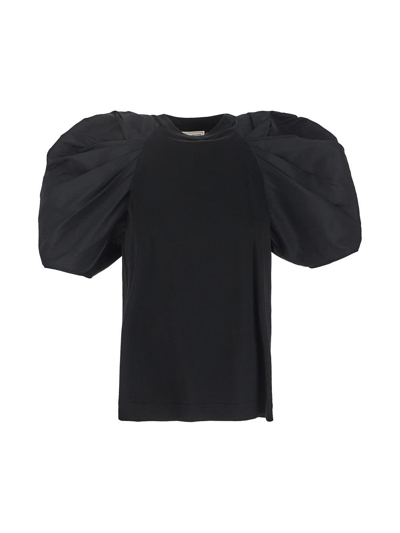 Shop Alexander Mcqueen Lantern Short Sleeves T-shirt In Black