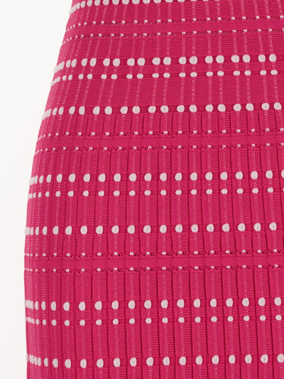 Shop Alexander Mcqueen Knit Skirt In Pink