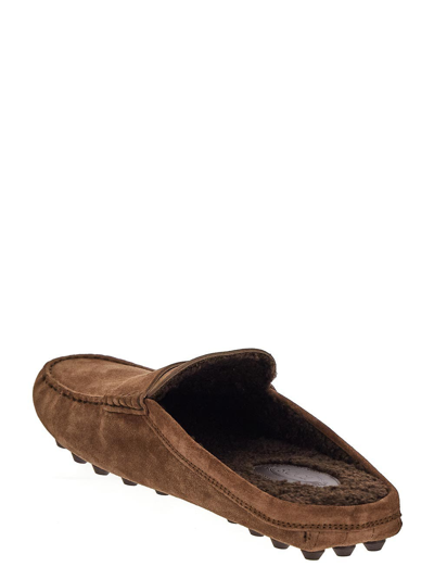 Shop Tod's Gommino Bubble Mules In Brown