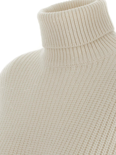 Shop Brunello Cucinelli Sequins Knitwear In White