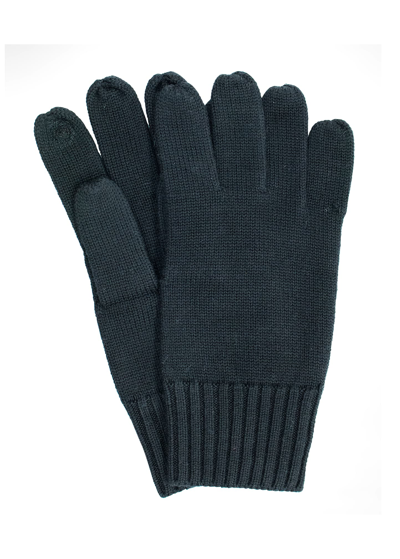 Shop Bergdorf Goodman Men's Wool Touchscreen Gloves In Black