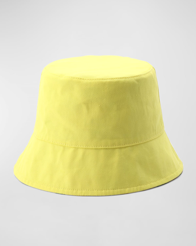 Shop Kate Spade Lemon Toss Reversible Bucket Hat In 700 Cadmium Yello