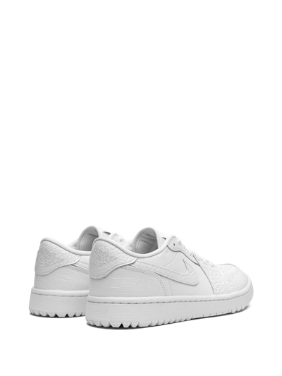 Shop Jordan Air  1 Retro Low Golf "white Croc" Sneakers
