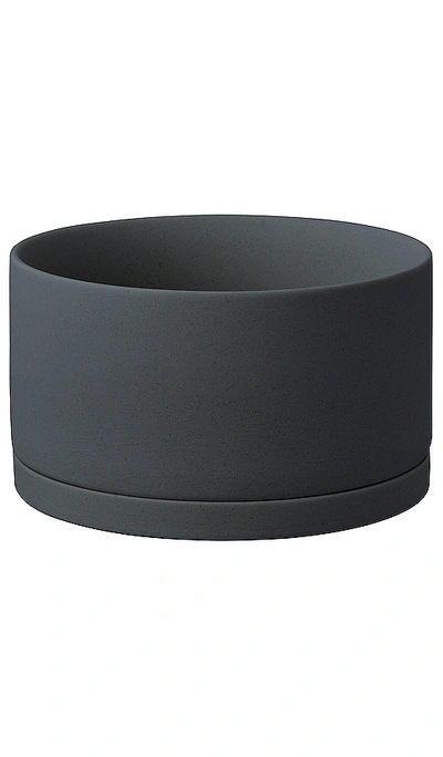 Kinto 6in Ceramic Plant Pot 191 In Dark Gray