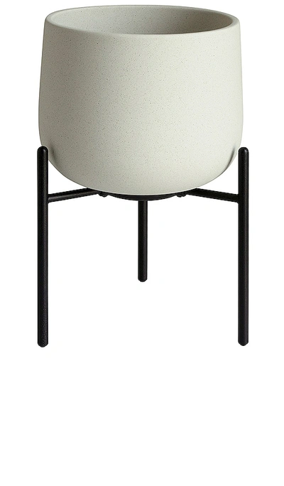 Kinto 5in Ceramic Plant Pot 211 In Earth Grey