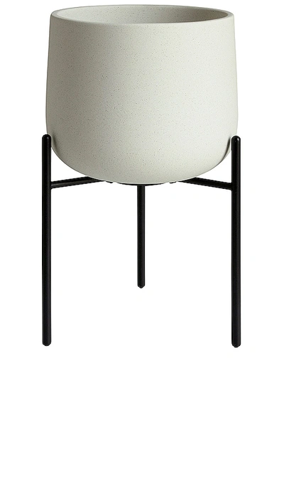 Kinto 6in Ceramic Plant Pot 211 In Earth Grey