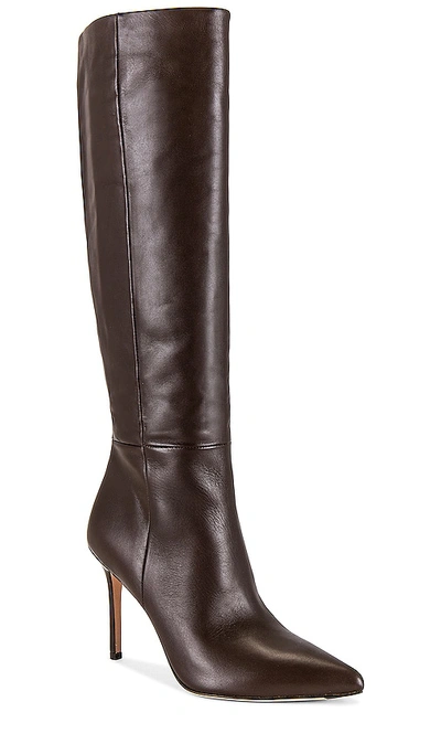 Shop Veronica Beard Lisa Tall Shaft Boot In Espresso