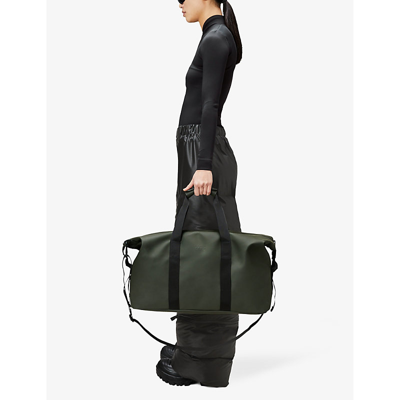 Rains Mens Hilo Weekend Bag W3 In Black In 03 Green