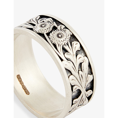 Serge Denimes Kabuto Embossed Sterling In Silver