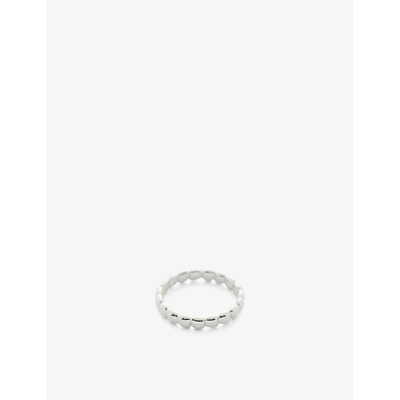 Shop Monica Vinader Women's Sterling Silver Nura Teardrop Recycled Sterling-silver Eternity Ring