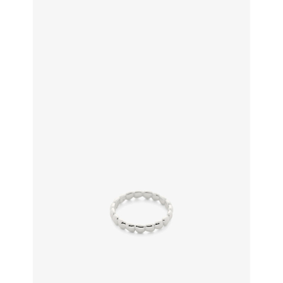 Monica Vinader Nura Teardrop Recycled Sterling-silver Eternity Ring In Sterling Silver