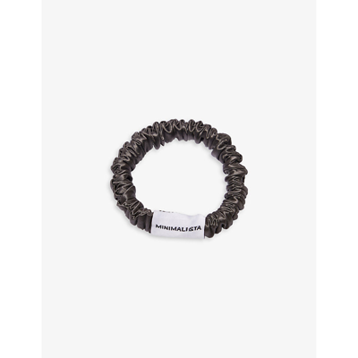 Minimalista The Hya Skinny Mulberry-silk Scrunchie Pack Of Three