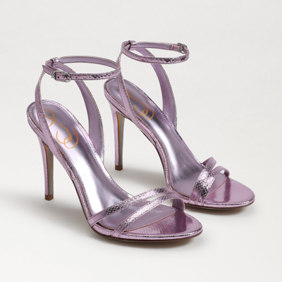 Shop Sam Edelman Gemmie Ankle Strap Heel Lilac Quartz In Purple