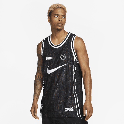 Shop Nike Men's Dri-fit Dna Basketball Jersey In Black
