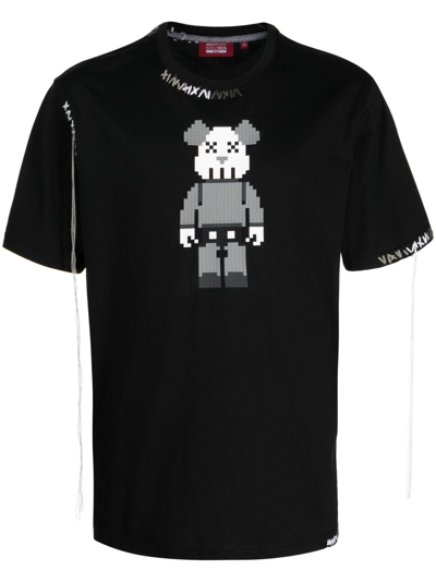 Shop Mostly Heard Rarely Seen 8-bit Bear Graphic-print T-shirt In Black