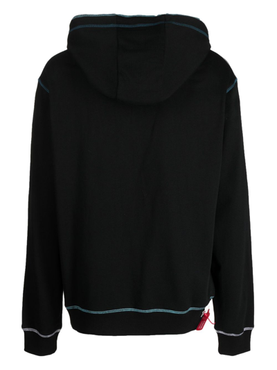 Mostly Heard Rarely Seen 8-bit Bear-print Cotton Hoodie In Black