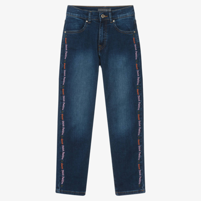Shop Guess Teen Girls Blue Denim Straight Jeans