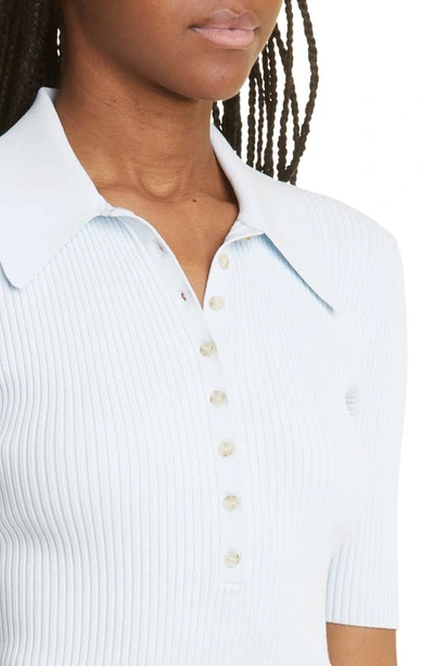 Shop A.l.c Atlas Ribbed Top In Chelsea Blue