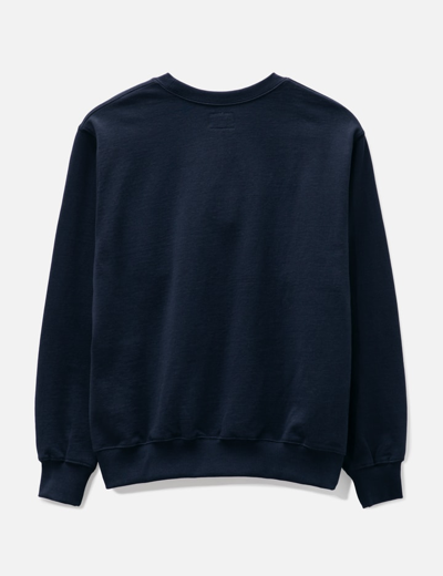Shop Thisisneverthat For The World Crewneck Sweatshirt In Blue